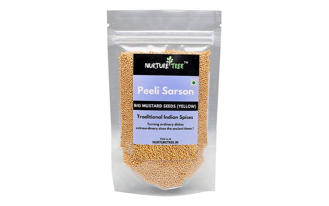 Nurture Tree Peeli Sarson, Big Mustard Seeds (Yellow)   Pack  100 grams
